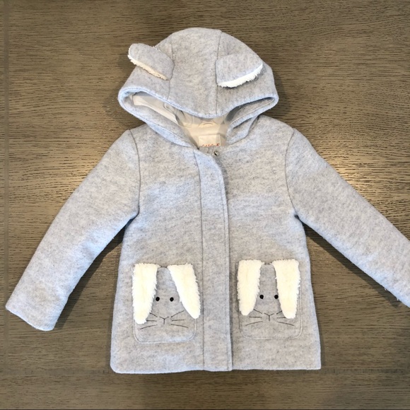 Cat & Jack Other - Cat & Jack bunny rabbit wool style coat size 4T
